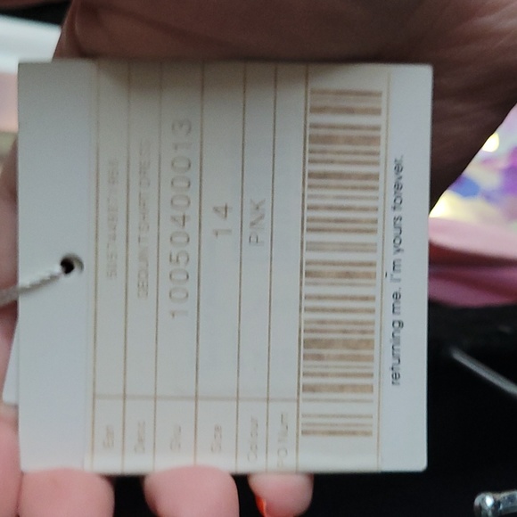 (SOLD) NWT Missguided Sequin Sparkle T Shirt Dress - Picture 2 of 2